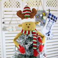 thumbnail image 3 of Decoración del árbol de Navidad Árbol de Navidad Topper Felpa Muñeco de nieve Papá Noel Reno Figuras de Navidad Decoración del árbol Encaje Estrella de Navidad para la decoración del árbol de Navidad JFHHH pequeña, 3 of 5