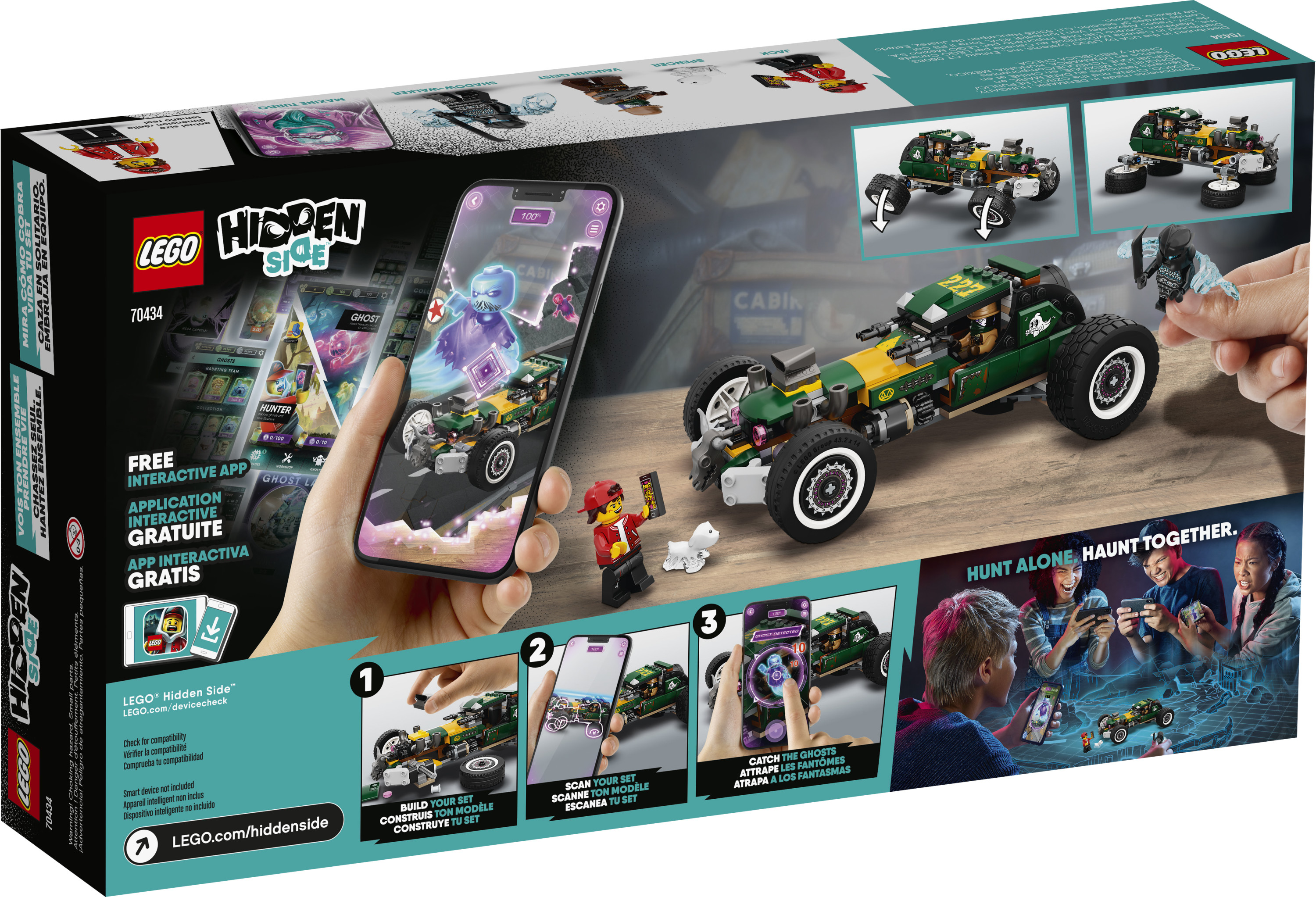 LEGO Hidden Side Supernatural Race Car 70434， Popular Augmented Reality (AR-