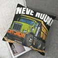 thumbnail image 7 of Old Man Dump Truck Driver Funny Garbage Trucker Throw Pillow, 7 of 7