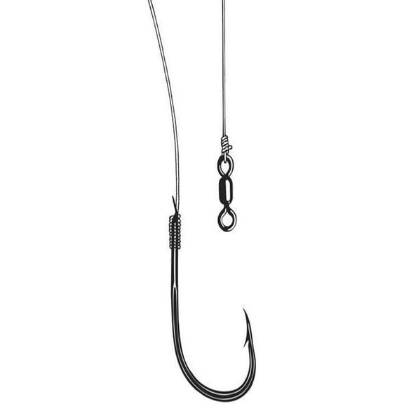 Owner 5215-091 Ghost Leader with Bait Hook 2 per Pack Size 2 Fishing Hook