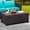 Brown, variant on Outdoor Storage Table with Waterproof Cover, All-Weather Wicker Textured Patio Coffee Table, Heavy Duty Outside Utility Side Table Box for Pool Garden Deck, Adult Large Furniture