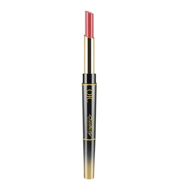 pitrice Women Girls Rotating Double End Lipstick Pencil Female Matte Lip Liner Balm Pen Lip Makeup