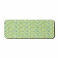 thumbnail image 1 of Botany Computer Mouse Pad, Rhythmic Retro Vivid Green Leaves Art Botanical, Rectangle Non-Slip Rubber Mousepad Large, 31" x 12" Gaming Size, Green Turquoise, by Ambesonne, 1 of 2