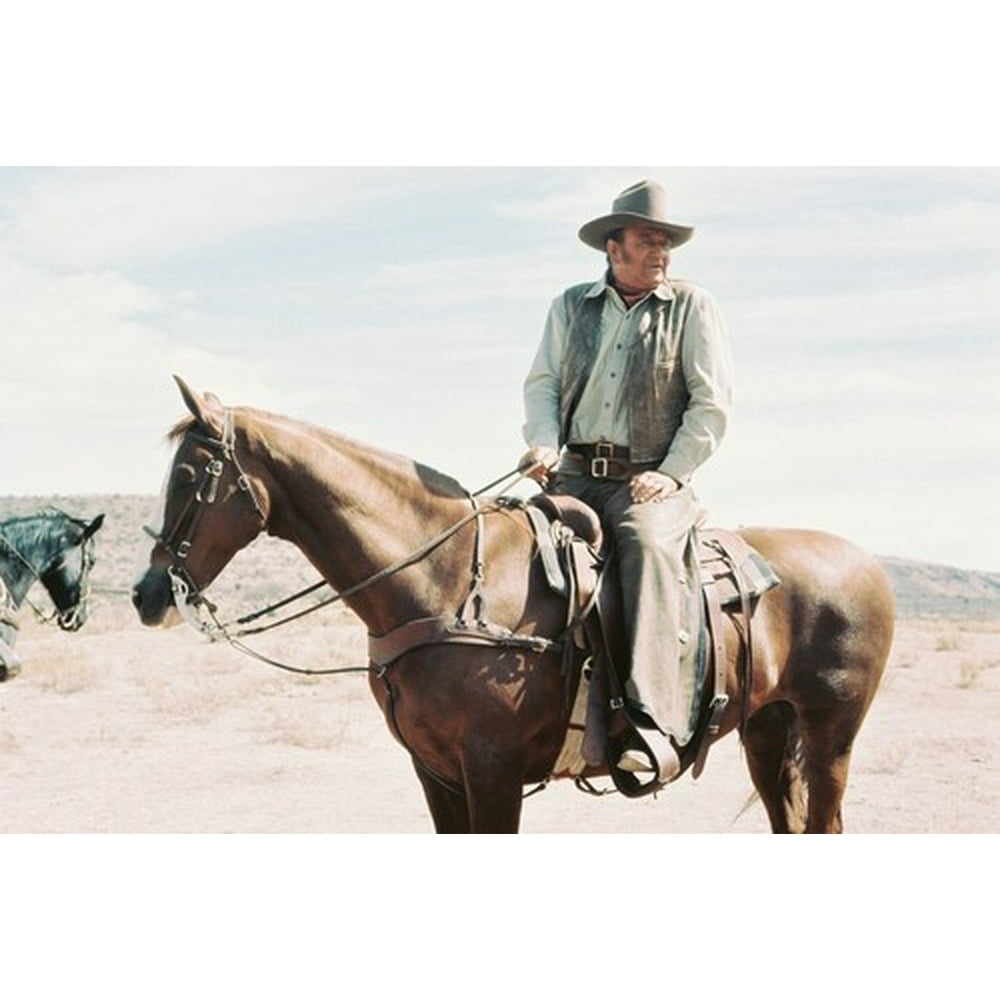 John Wayne in Chisum 24x36 Poster on horse