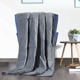 thumbnail image 2 of Gymax 20lbs Weighted Blanket Queen/King Size Crystal Velvet Fabric w/ Glass Beads, 2 of 9