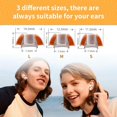 thumbnail image 4 of Puntas de espuma Bodykoo para AirPods Pro 1 y 2, gris, talla L, 4 of 8