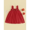 thumbnail image 2 of Bagilaanoe Baby Girl Party Dress Toddler Sequin Sleeveless A-line Princess Dresses 6M 12M 18M 24M 3T 4T Kid Tulle Skirt, 2 of 8