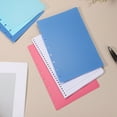 thumbnail image 5 of Uxcell 2 Set Discbound Notebook Cover, 11.8 x 8.5" A4 Letter Size PP Disc Planner Cover for Notebook Happy Planner Office Product, Blue, 5 of 6
