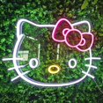 thumbnail image 2 of Letrero de neón LED personalizado, envío directo, precio de fabricación, resistente al agua, IRGB, colores completos, caballo, Hello Kitty, 2 of 4