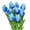 Blue, variant on Matoen 10Pcs PU Tulips Artificial Flowers, Real Touch 14" Silk Flower for Home Kitchen Decor Wedding Bouquet Decorations Office Floral Arrangements(Pink)