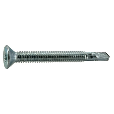 

1/4 -20 x 2-1/2 Zinc Plated Steel Coarse Thread Star Drive Self-Drilling Screws