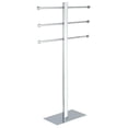 thumbnail image 2 of Kingston Brass Edenscape CCS6028 Freestanding Stainless Steel Towel Holder with Rectangular Base, Satin Nickel, 2 of 6