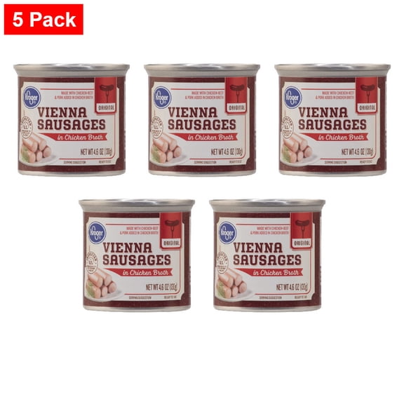 Kroger Original Vienna Sausages 4.6 oz - 5 Pack