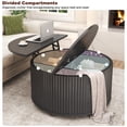 thumbnail image 5 of ANPOO Round Lift Top Coffee Table with Storage, 34.6" Fluted Center Table for Living Room, Modern Circle Drum Table, Mid Century Furniture for Small Space, 5 of 7