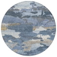 thumbnail image 2 of Addison Rugs Chantille Indoor/Outdoor Transitional Abstract Denim Machine Washable Round Rug, 8' x 8', 2 of 8