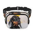 thumbnail image 1 of Disketp Dachshund Sitting in Bathtub Riñonera de Doble Capa, Bolsa de Cintura Ajustable para Viajes, Correr y Senderismo, Riñonera Ligera para Hombre y Mujer, 1 of 9