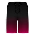 thumbnail image 5 of 50% off Miqool Men's Big & Tall Gradient Short Sets 2 Piece Outfits Summer Tracksuits Casual Short Sleeve T Shirt & Shorts with Pockets, 5 of 7