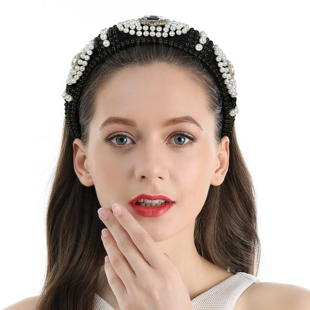Fashion Headbands For Women s Hair White Pearl Headbands For Girls