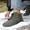 thumbnail image 3 of Botas Tobillo Minimalistas Botines Con Forro Cálido Zapatos Senderismo Descalzos Cortas A Prueba Nieve Invierno para Ligeras Impermeables Escalada, 3 of 9