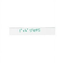 Partners Brand White Warehouse Labels, LH173, Magnetic Strips 1" x 6", Case of 25