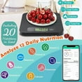 thumbnail image 2 of Food Scale with Nutritional Calculator, Digital Food Scales for Kitchen Scale Grams and Ounces, Smart Food Weight Scale for Weight Loss, 20 Nutrients Tracking, Diet, Calories, Meal Prep, 11lb, 2 of 3