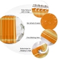 thumbnail image 3 of Small Stall Shower Curtain 48x72 Inch Narrow Half Size Burnt Orange Bath Curtains Bathroom Decor, Retro Bohemia Minimalist Grid Lines Texture Waterproof Fabric Shower Curtain Set with Hooks 48 Inch, 3 of 7