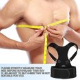 thumbnail image 3 of Cinturón corrector de postura ajustable para hombre y mujer (negro L), 3 of 10