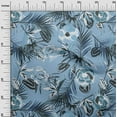 thumbnail image 3 of oneOone Georgette Viscose Dusty Blue Fabric Florals Sewing Craft Projects Fabric Prints By Yard 42 Inch Wide, 3 of 6