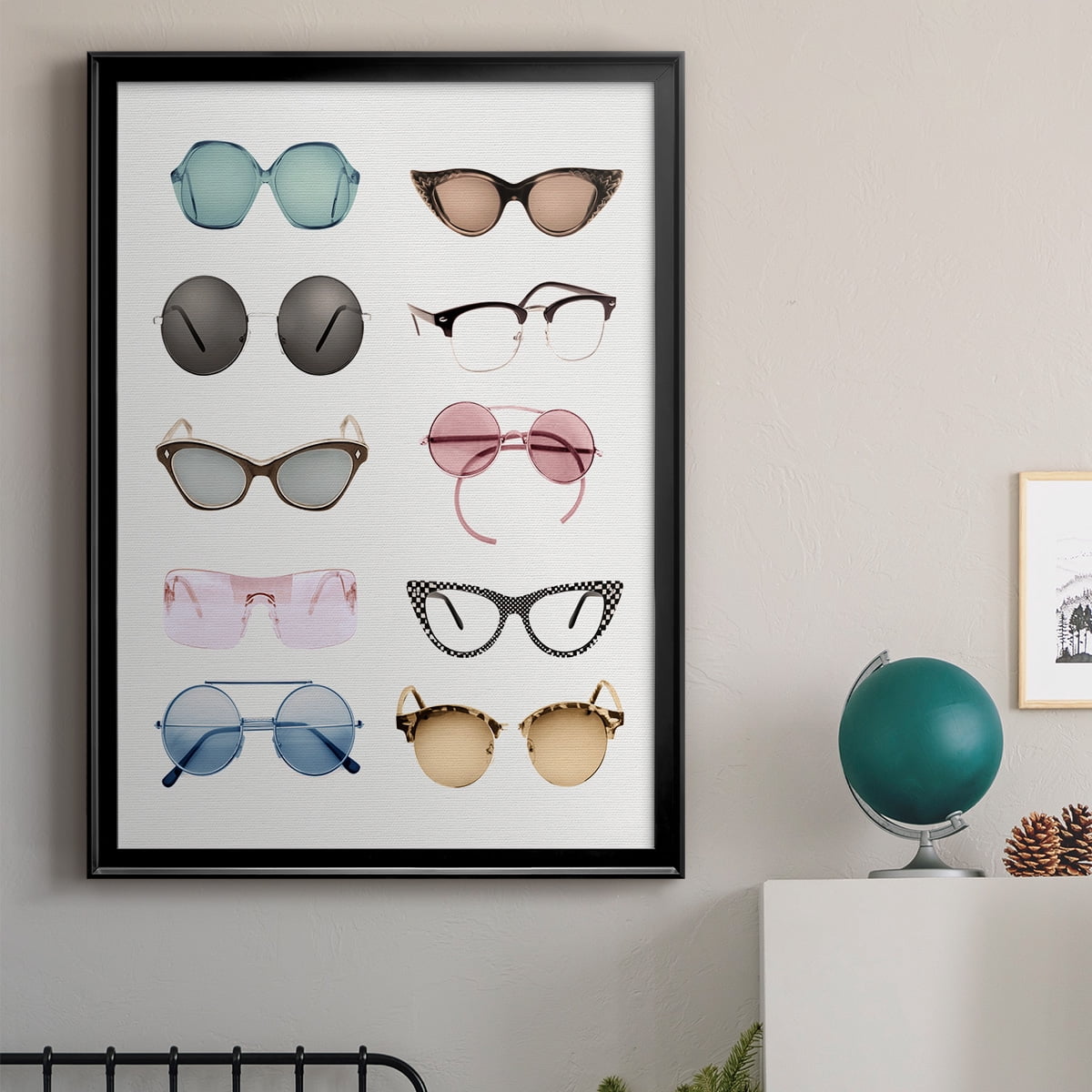 Vintage Glasses II Premium Classic Framed Print - Ready to Hang