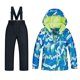 thumbnail image 1 of Traje de nieve de invierno, Conjuntos de ropa para niños Chaqueta con capucha de invierno + Pantalones Traje de nieve Negro Talla 14 (141-150cm) Cola niños traje de nieve, 1 of 7