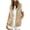 Khaki -CJ85, variant on Women's Sleeveless Hooded Zip Up Vest Jacket with Pockets Loose Fit Casual Lightweight Hoodie Tank Tops for Sports Red XL