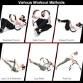 thumbnail image 2 of QueipA AB Fitness Crunch, Portable Abdominal Machine Workout Exerciser for Core Strength, Muscle Training, Sit Up AB Trainer for Home, Office, Gym，White, 2 of 9