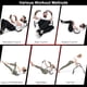 thumbnail image 2 of QueipA AB Fitness Crunch, Portable Abdominal Machine Workout Exerciser for Core Strength, Muscle Training, Sit Up AB Trainer for Home, Office, Gym，White, 2 of 9