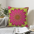 thumbnail image 2 of Velvet Decorative Throw Pillow Covers Set of 2, Soft Square Cushion Cover with Invisible Zipper Tie Dye Floral Art Design Printing, 18"x18", 2 of 7
