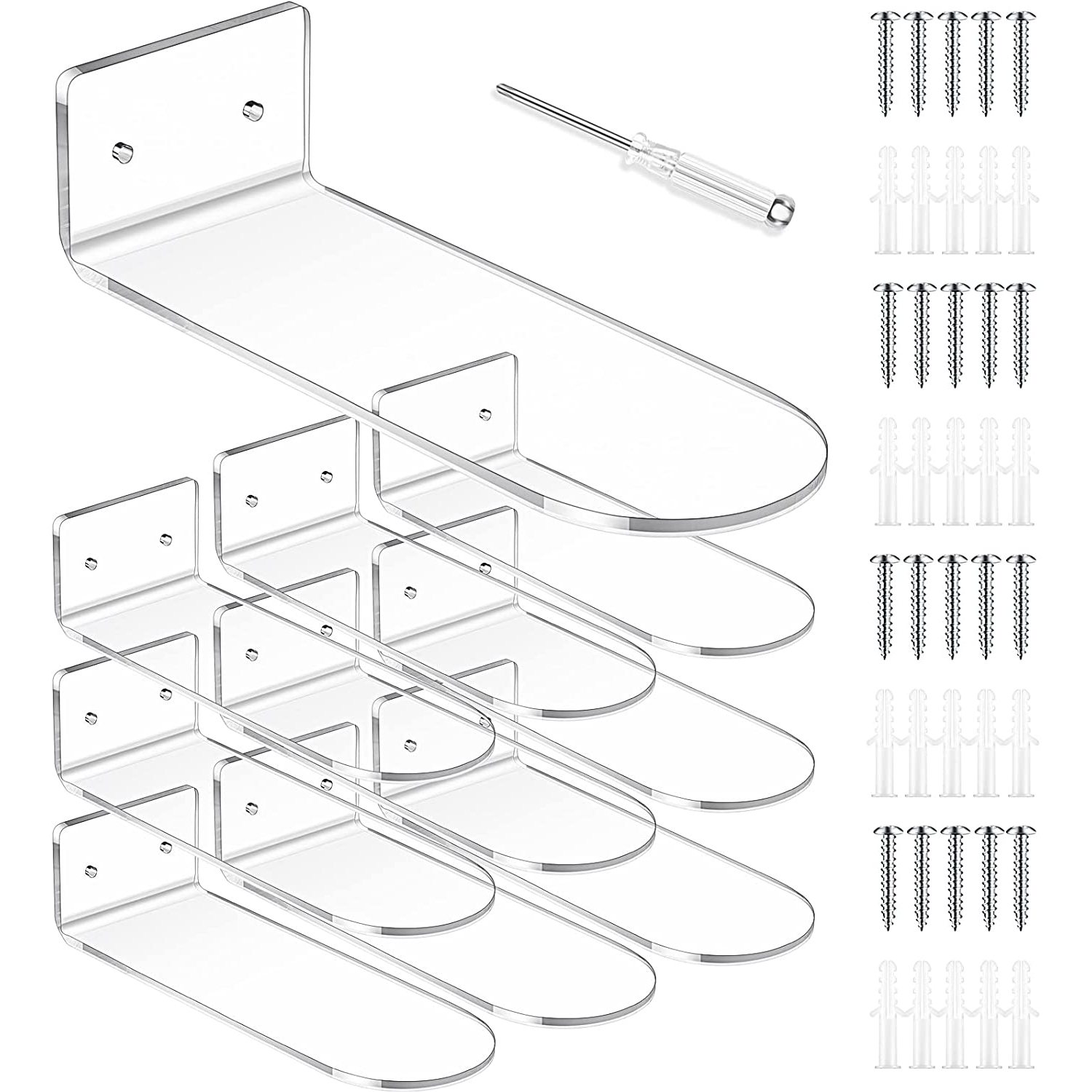 10 Pieces Floating Shoe Display, Sneaker Shelves for Wall Mount Levitating Shoe Display Stand