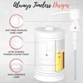 thumbnail image 5 of Autumn Alley Farmhouse White Metal Soap Dispenser – Farmhouse Bathroom Accessories, 5 of 5