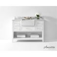 thumbnail image 4 of Ancerre Designs Hayley 48" Farmhouse Wood Bathroom Vanity Set in White, 4 of 19
