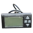 thumbnail image 1 of 24V 36V 48V Black Plastic LCD Display Panel with SM Plug for 250W 350W Electric Bicycle Controllers - E-Bike Control Monitor Unit Included in Package, 1 of 5