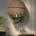 thumbnail image 3 of Mechanical Hand Basketball Holder Wall Mount,Hand-Shaped Ball Storage Rack, Mens Room Decoration Basketball Wall Decor,Space-Saving Rack for Basketball, Soccer, Sports Enthusiasts Gift for Father Men, 3 of 8