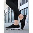 thumbnail image 6 of Unisex Wide Width Walking Shoes with Adjustable Closure – Anti-slip Comfort Sneakers Air Cushion Sole, Easy Fit for Sensitive Feet, 6 of 11