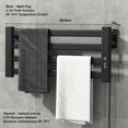 thumbnail image 1 of Accesorios de baño en blanco y negro, secador de toallas. Toallero eléctrico con pantalla táctil inteligente. Toallero eléctrico doméstico montado en la pared., 1 of 5