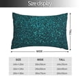 thumbnail image 2 of Balery teal sparkling Funda de Cojín Estampada, Regalos para Mujeres, Regalos de Amor para Ella, Regalos para Novia o Esposa, Funda de Almohada-20"x30", 2 of 6