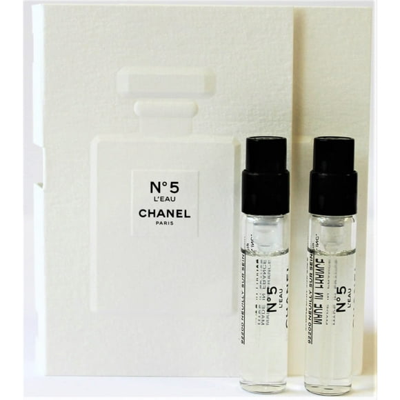 cHANEL No 5 LEAU EDT Spray Échantillons de Parfum 005oz 15ml Chaque Nouveau x2