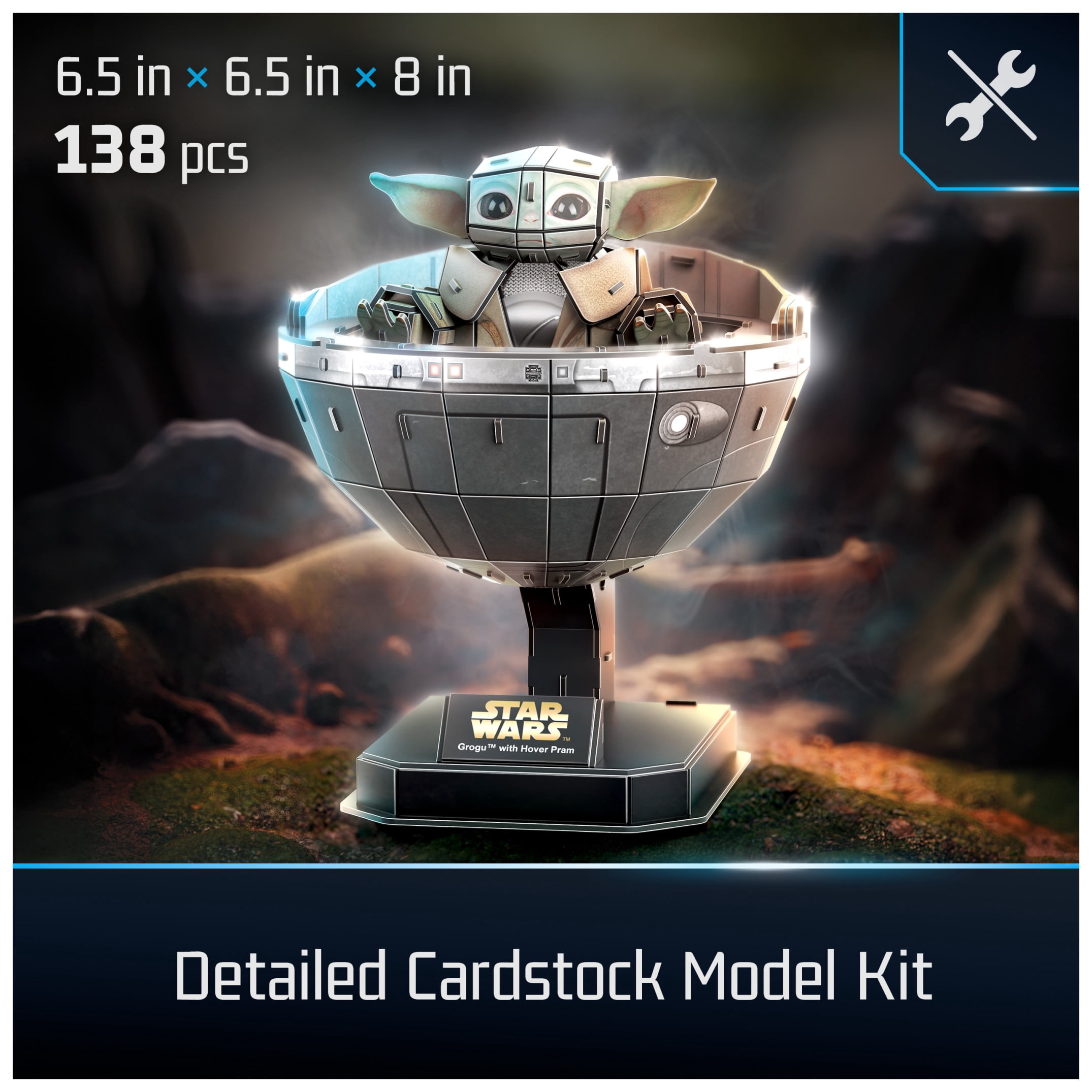 4D Build, Star Wars Grogu in Carrier 3D Puzzle Model Kit, 138
