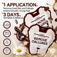 thumbnail image 2 of Mascarilla exfoliante para pies LANBENA Coffee Callus Remover 2 pares, 2 of 9