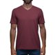 thumbnail image 1 of Playera Cuello V Para Hombre De Algodón Pima y Tela Spandex Unbranded Co  V Neck Red Wine M, 1 of 6
