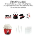 thumbnail image 5 of Big Dot of Happiness Ta-Da, Magic Show - Cupcake Decoration - Magical Birthday Party Cupcake Wrappers and Treat Picks Kit - Set of 24, 5 of 8