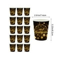 thumbnail image 3 of Uxgjfwu Black Gold Happy New Year Tableware Set, Disposable 7 and 9 Inch Paper Plates with Cups and Napkins, Themed Party Supplies for 2026 Celebration, Festive Gathering, 3 of 6