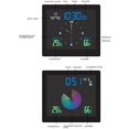 thumbnail image 3 of Reloj de pared para baño, resistente al agua, con temporizador, electrónico, digital, para cocina, baño, color blanco, 3 of 5