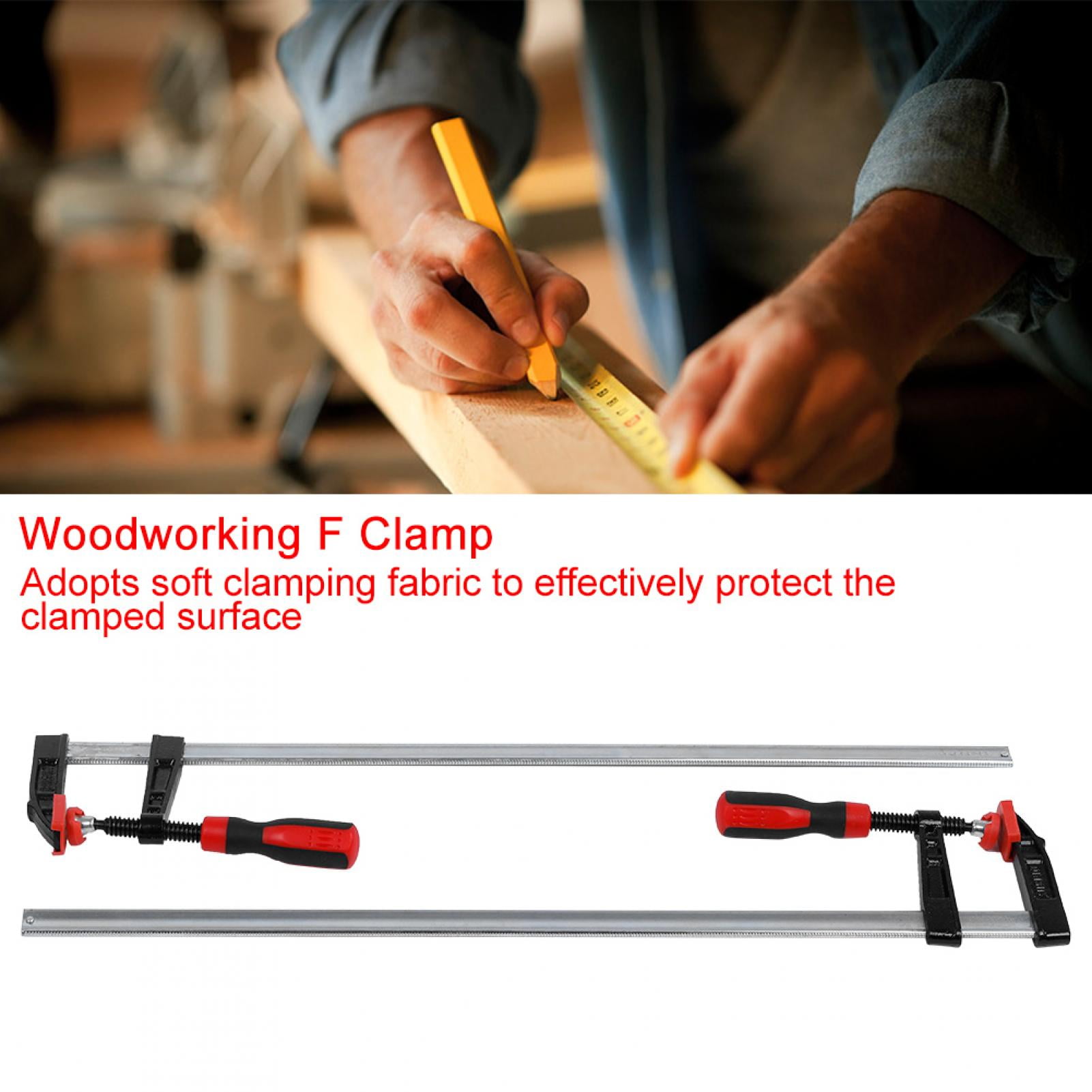 Heavy Duty Clamps for Bars Clamp Wood Working Manual Tool Kit 80 * 600mm F Clamps 2 pieces Screw Clamps 